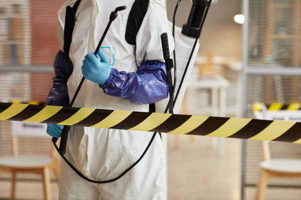 Professional Sewage Cleanup technician working in Ontario, OR